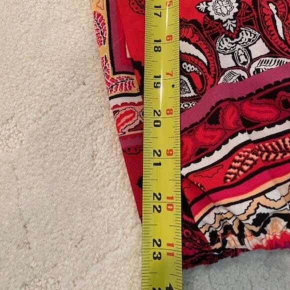 Chico’s Red and Black Tunic Top – Size 1 - Picture 8 of 9